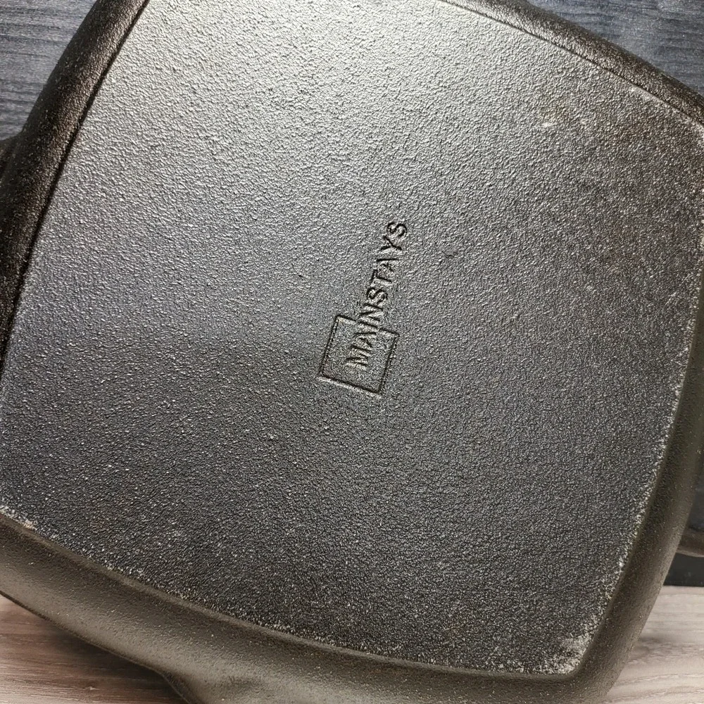 Mainstays Cast Iron Griddle Skillet Frying Camping Cookware #8